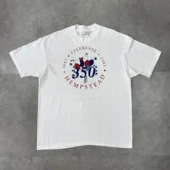 90s USA製 チェンジーズ ヘンプステッド350周年記念 Tシャツ XL