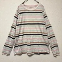 ソノマ カットソー 長袖 マルチボーダー XL マルチカラー 綿