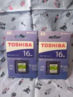 TOSHIBA SDHC UHS-Iカード 16GB 2枚セット