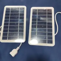 소형 태양 전지판, 2 개 세트, USB 출력