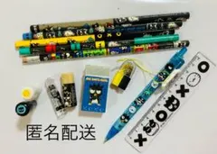 【希少】平成レトロ　バッドばつ丸　文房具セット（シャーペン、スタンプ、鉛筆ほか）