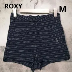 タグ付き　ROXY ショートパンツ ネイビー ストライプ Mのサムネイル