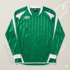 00s UMBRO グリーン 長袖 サッカーシャツ