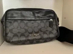 【COACH】シグネチャー ショルダーバッグ ブラック