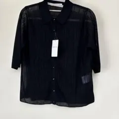 ☆新品☆クロコダイル　襟付き半袖カーディガンLのサムネイル