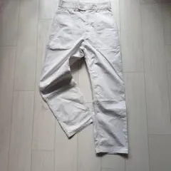 5264【美品】45R 小麦デニムのベイカーパンツ ストライプ ヒッコリー