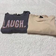 LAUGH.プリント 長袖カットソー 100cm