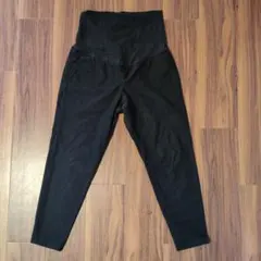 【匿名配送】マタニティパンツ ハイウエスト 無印良品 Ｓサイズ 黒