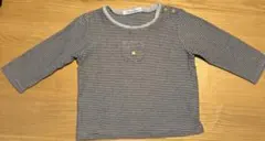 familiar ワンポイント刺繍カットソー　80