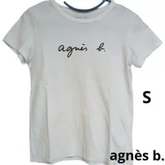 agnes b. アニエスベー S137 ロゴTシャツ 半袖Tシャツ 白 Sのサムネイル