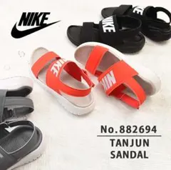 NIKE ナイキ ウィメンズ タンジュンサンダル レッド 24cmのサムネイル