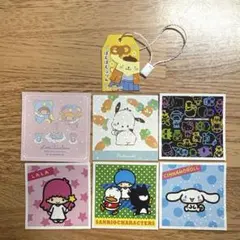 サンリオ　シール　キキララ　シナモン　ポチャッコ　ポムポムプリン