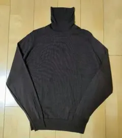 JOHN SMEDLEY　ジョンスメドレー ダークブラウン タートルネックニット