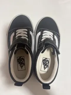 Vans ベルクロ スニーカー ブラック/ホワイト