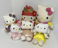【ハローキティ】レトロな ぬいぐるみ 6点セット レア品有り