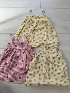 ZARA キッズ ワンピース 3点セット　双子　女の子のサムネイル