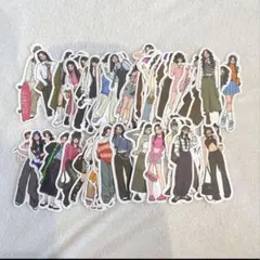 匿名配送✨Y2Kファッション フレークシール 65枚 女の子 イラストステッカー