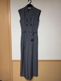 MURUA グレー ノースリーブ オールインワン