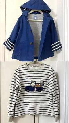 【2点セット】familiarファミリア　アウター＆トレーナー　ファミくん110