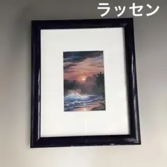 ラッセン　サンセット 海の風景画 額装アートのサムネイル