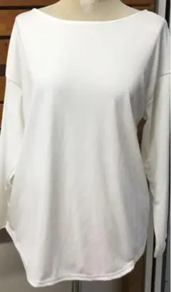 ナノユニバース バックリボン風ブラウス アイボリー