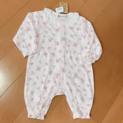新品　 イオン　 ロンパース　 花柄　 長袖　 ベビー　 80サイズ