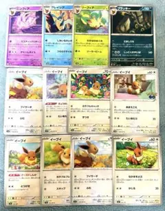 イーブイ ブラッキー リーフィア グレイシア ニンフィア 12枚セット