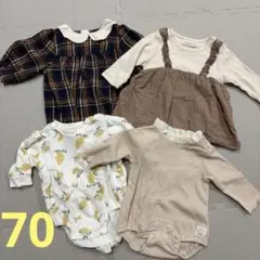 女の子 70 秋服 長袖 まとめ売り 淡色 conoco バースデイ