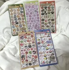 ボンボンドロップシール　第一弾　和柄　5枚セット