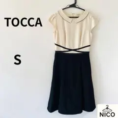 TOCCA 襟付き　バイカラーワンピース 0 フォーマル 入学式 卒業式