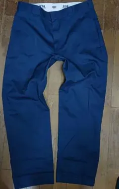 ディッキーズDickies定番874ワークパンツw38/XLネイビー美中古品