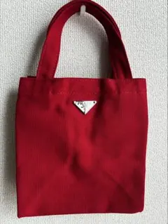 新品 PRADA フレグランス顧客限定 箱付き ミニトート 赤