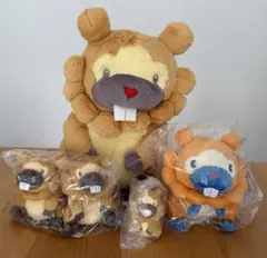 ポケモン　ビッパ　ぬいぐるみ　ソフビ　セット