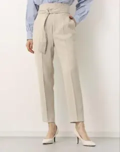ぽ*ん様 【値下げ】Mystrada リボン付きハイウエストパンツ 36石原さとのサムネイル