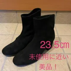 明日まで限定！ストレッチショートブーツ　23.5 ユニクロ　ブラック黒