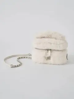 Darich ダーリッチ フェイクファーショルダーミニバッグ ホワイト WHT