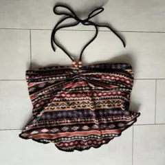 ボヘミアン柄ビスチェ　マルチカラー