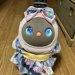 ラボット　着物ワンピース　流水紋様　桜