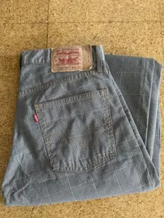 Levi'sリーバイス 505 グレンチェック　ストレート　日本製
