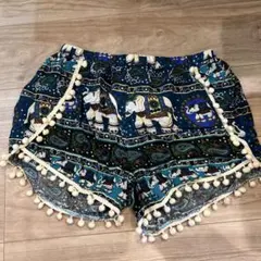 新品タグ付き　Emmy Casual エスニック柄ショートパンツ L