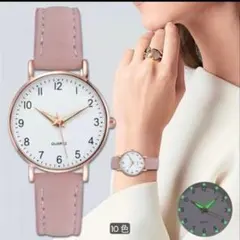 新品未使用♡ レディース腕時計 仕事用 ピンク シンプル 小さめのサムネイル