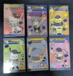 侍ジャパン×サンリオキャラクターズ　タイトーくじ　G賞　6点セット