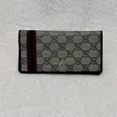GUCCI グッチ 長財布 GG柄 シェリーライン PVC レザー メンズ
