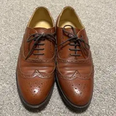 REGAL ウイングチップ レザー ビジネスシューズ 茶 25.5EE