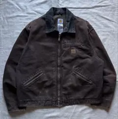 カーハート デトロイトジャケット J97 DKB USA M Carhartt(カーハート) / ジャケット/L/コットン/BRW/無地/J97 DKB