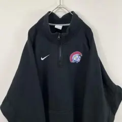 USA古着 NIKE ナイキ ハーフジップ スウェット 黒