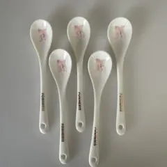 FORNERIS 陶器製 スプーン 5本セット 花柄のサムネイル