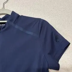 マムート　半袖ハーフジップシャツ　M