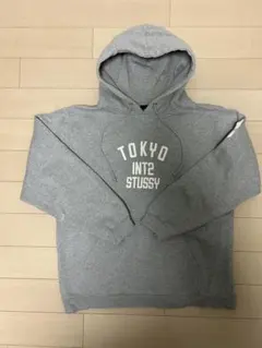 90's Old Stussy TOKYO INT2 パーカー Mサイズ グレー - メルカリ