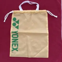 YONEX イエロー バッグ 約W330mm×H420mm